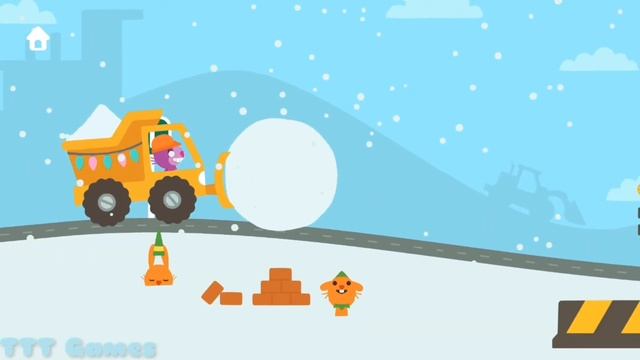 Sago Mini A Holiday Trucks and Diggers Game | Play & Learn Build with Snow Game for Toddler смотреть онлайн