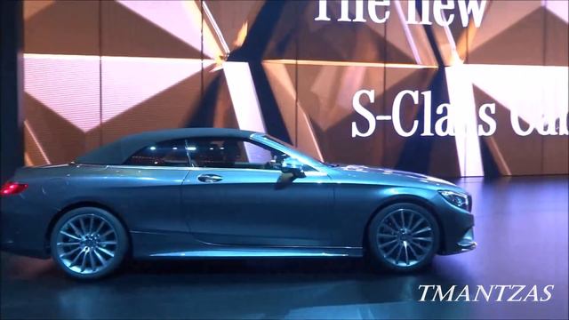 Mercedes-Maybach S600 and Mercedes-Benz S500/AMG S63 cabriolet at IAA 2015 смотреть онлайн
