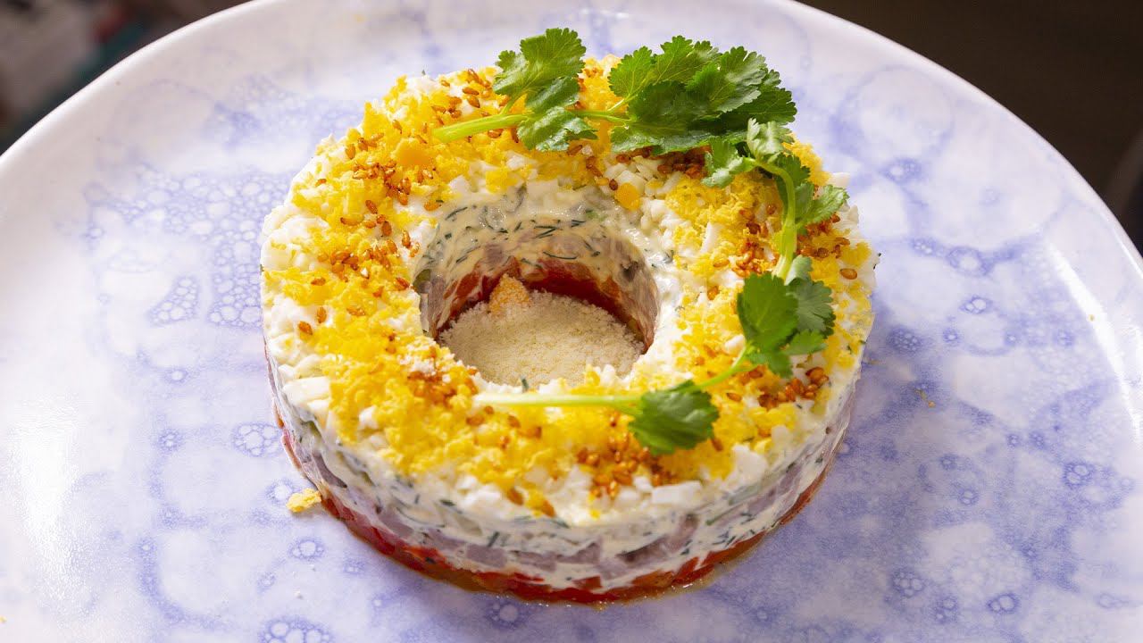 Нежный салат с языком смотреть онлайн