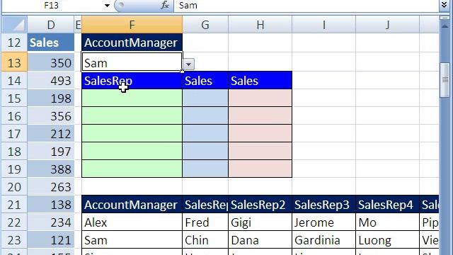 Excel Magic Trick 294: Filter Pie Chart w Formula & Pivot Table смотреть онлайн