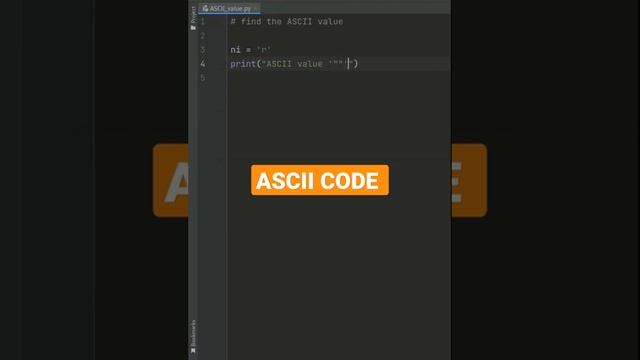 Python Program to Find ASCII Value of Character смотреть онлайн