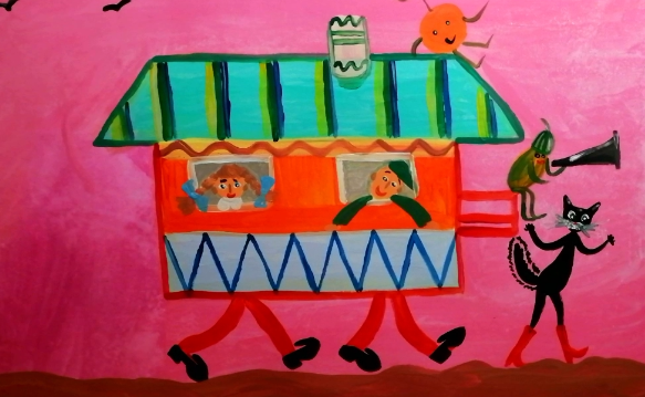 Как нарисовать шагающий дом смотреть онлайн