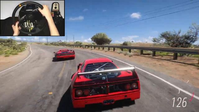 Ferrari F40 Competizione & Ferrari F50 - Forza Horizon 5 | Steering Wheel Gameplay смотреть онлайн