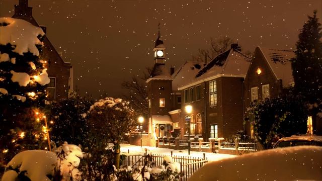 4K HDR First Snow - Peaceful Snowing - Relaxing Snowy Winter Video - Forest Snowfall - Sleep/ Relax смотреть онлайн