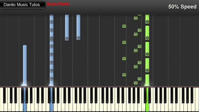 Interstellar - Cornfield Chase Piano Tutorial 50% Speed смотреть онлайн