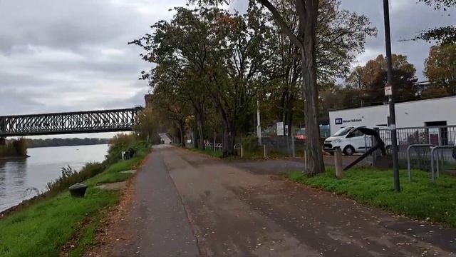 Поездка по набережной Майнца. Германия наши дни. смотреть онлайн