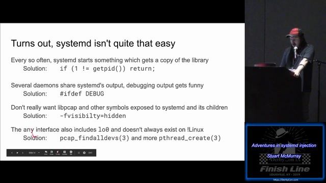 Stable 32 Adventures in systemd injection Stuart McMurray смотреть онлайн