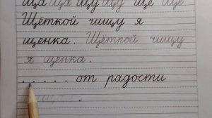 Заглавная буква Щ, стр.29, часть 4. Прописи 1 класс (В.Г. Горецкий, Н.А. Федосова).