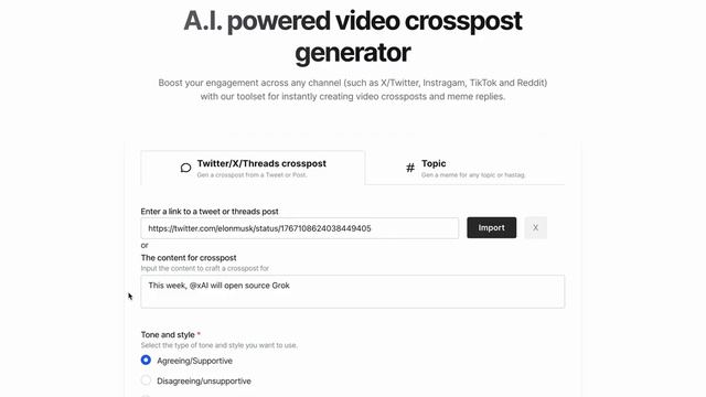 Quickly repurpose any Twitter/X post into a video format for other channels. смотреть онлайн