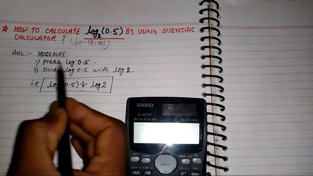 HOW TO CALCULATE LOG BASE 2 BY USING SCIENTIFIC CALCULATOR (fx-991MS) | By lets fun смотреть онлайн