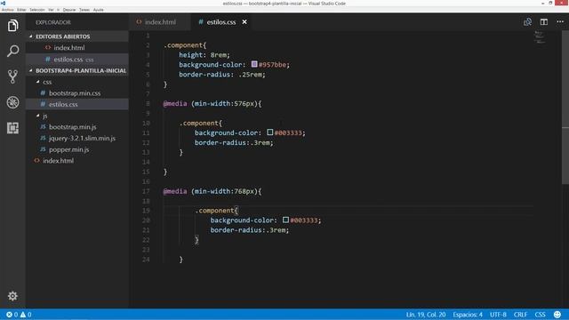 Bootstrap 4: Puntos de interrupción responsivos. Responsive breakpoint. смотреть онлайн