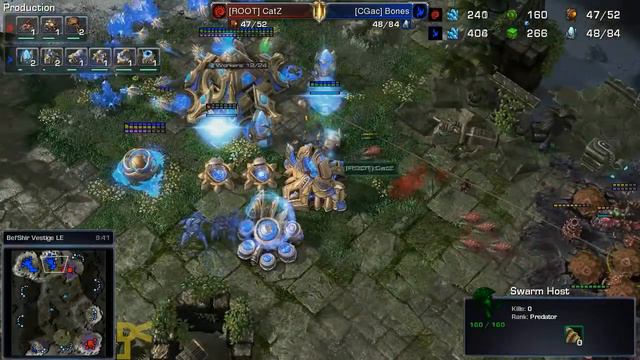 [CGac]Bones vs [ROOT]CatZ: The Rematch [PvZ] #SC2 смотреть онлайн