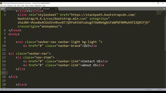 Bootstrap 4 - Navbar - part 1- 22-3-2020 смотреть онлайн