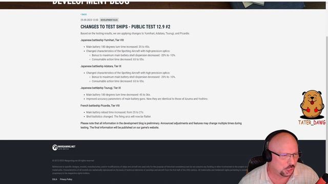 Sept 29th DevBlog - Changes to Test Ships - Huge Nerf to Dead-Eye Spotters! - World of Warships смотреть онлайн