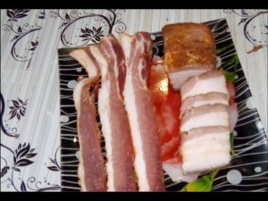 Копчёная прослойка в духовке.