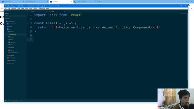 08 - Tạo một component đơn giản với React JS смотреть онлайн