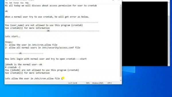 Crontab -e You are not allowed to use this program (crontab) | Crontab in Linux