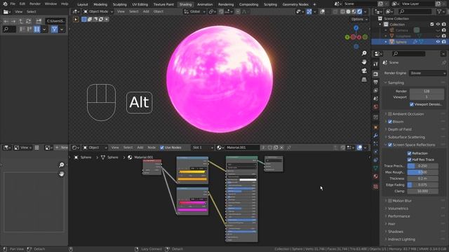 Blender Tutorial - Mixing 2 color ramp nodes смотреть онлайн