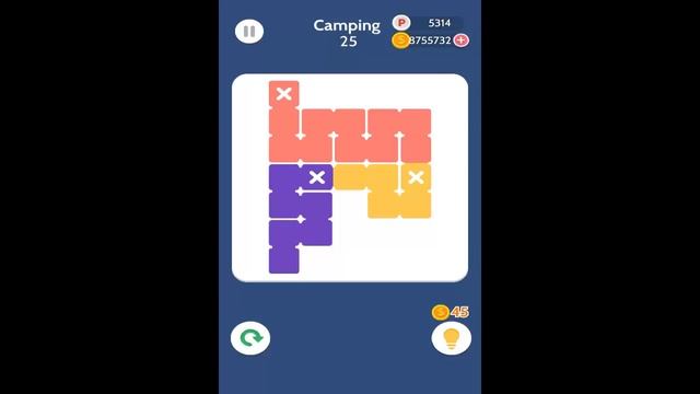 Color Connect Fill In The Blocks Camping Level 21-30 Walkthrough