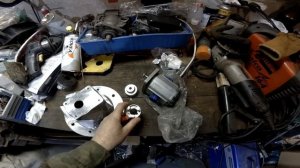 Соединение гидравлического насоса с электромотором. Гидростанция своими руками. Hydraulic pump DIY