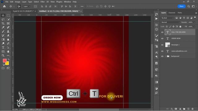 Food social media banner design for Freepik I Photoshop Tutorial смотреть онлайн