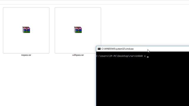 How to extract .rar (RAR) files using CMD in Windows (Updated!) - [WinRAR Command line] смотреть онлайн