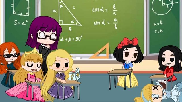 Диснеевские принцессы в школе 1. Гача Клуб