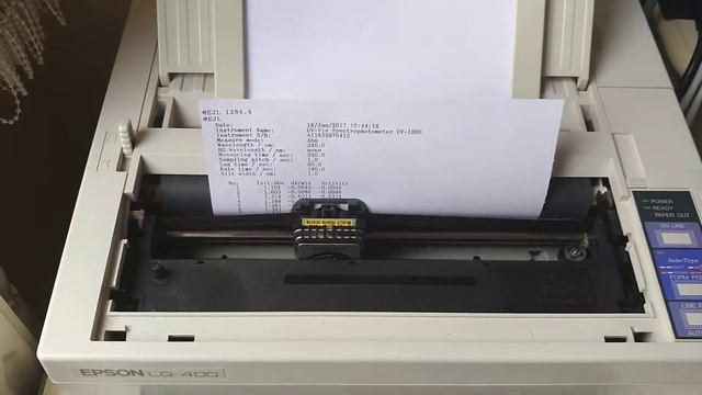 Матричный принтер Epson LQ-400, качественный шрифт Roman смотреть онлайн