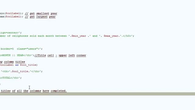 Create A Crosstab Query using PHP - (FULL CODE) смотреть онлайн