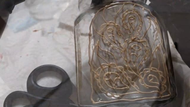 Варианты витражной росписи. Банки под сыпучие продукты и банка-ваза. смотреть онлайн