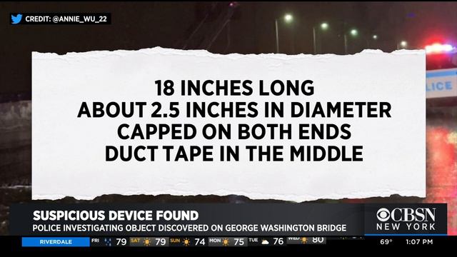 Investigation Continues Into Suspicious Device That Shut Down George Washington Bridge смотреть онлайн