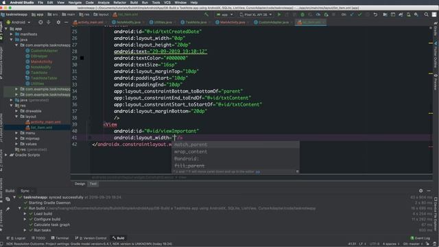 08-Build a TaskNote app using AndroidX, SQLite, ListView, CursorAdapter смотреть онлайн