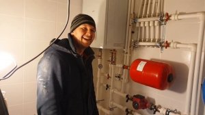 Котельная в каркасном доме, лучевая схема на коллекторах.