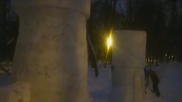 Раменское, снежная крепость смотреть онлайн
