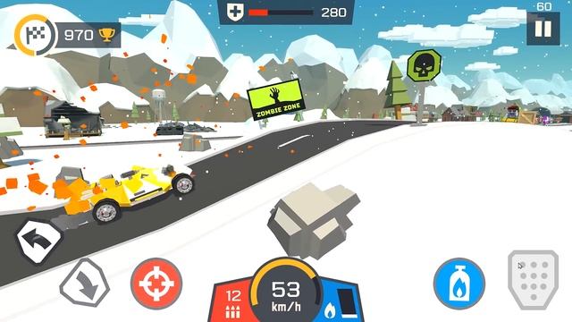 ТАЧКА БАГИ ДЛЯ ЗОМБИ АПОКАЛИПСИСА! - Zombie Derby Pixel Survival смотреть онлайн