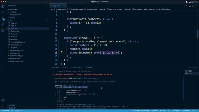React Masterclass #151 - The toEqual Matcher смотреть онлайн