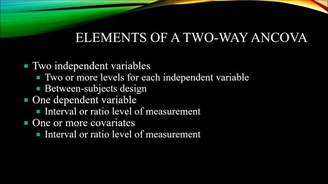 Introduction to Two-Way Analysis of Covariance (Two-Way ANCOVA) смотреть онлайн