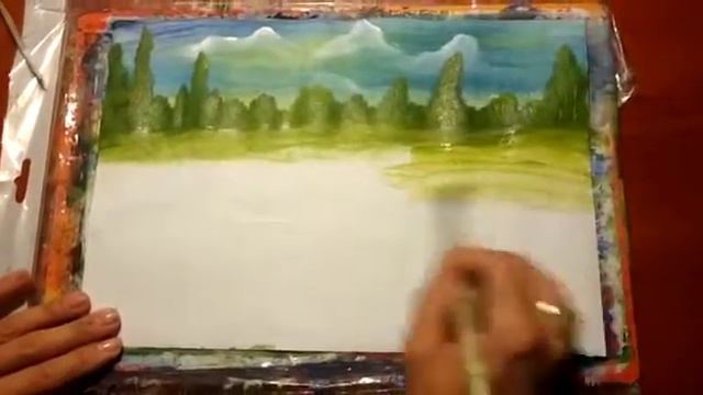 Правополушарное рисование. "Водопад". Часть 1. смотреть онлайн