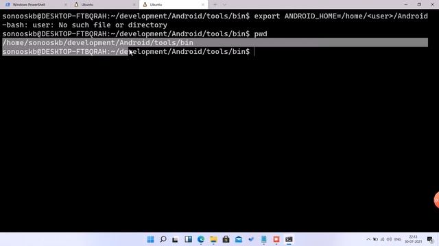 Flutter installation on WSL Ubuntu inside Windows 11 смотреть онлайн