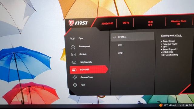 MSI G274QPF QD OSD Menüsü Ayarlarim HDR OFF смотреть онлайн