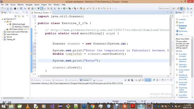 Introduction To Java Programming - Exercise 2 17a смотреть онлайн