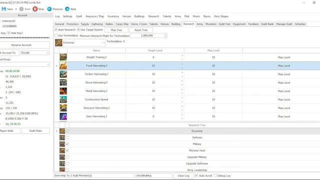 Lords Mobile - using bot to automate your research смотреть онлайн