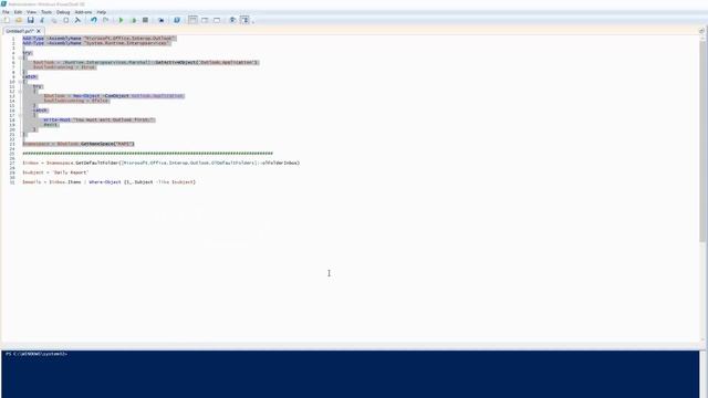 PowerShell: Connect to Outlook, Download Email Attachments, Move email to subfolder. смотреть онлайн
