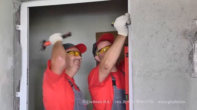 Монтаж стальной двери Контур