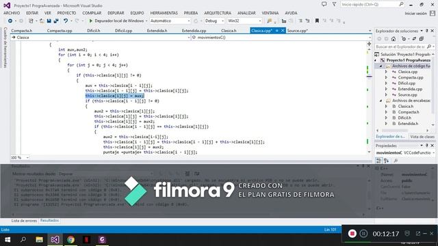 2048 en C++ con POO смотреть онлайн