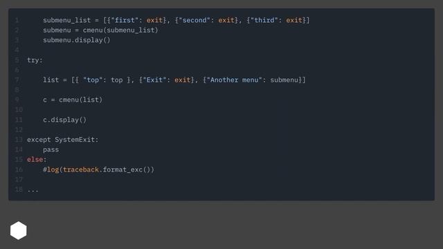 How to create a menu and submenus in Python curses? смотреть онлайн