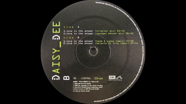 Mark 'Oh Presents Daisy Dee - Love Is the Answer (Aquagen Mánner Mix) (2000) смотреть онлайн
