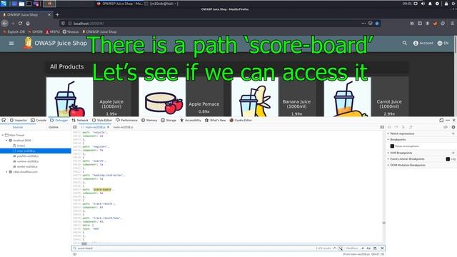 Score Board - Miscellaneaous - OWASP Juice Shop - Walkthrough - Solution смотреть онлайн