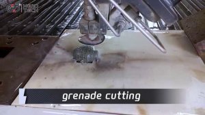 Гидроабразивная резка для безопасного утилизации нерабочих гранат