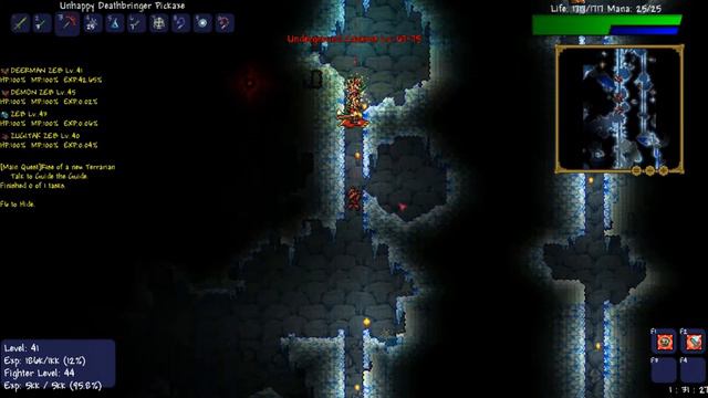 N Mod Terraria 1.2 RPG Lets Play Part 37!: HELLSTONE! смотреть онлайн